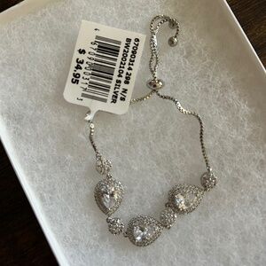 Crystal Teardrop and Crystal Ball Bracelet
